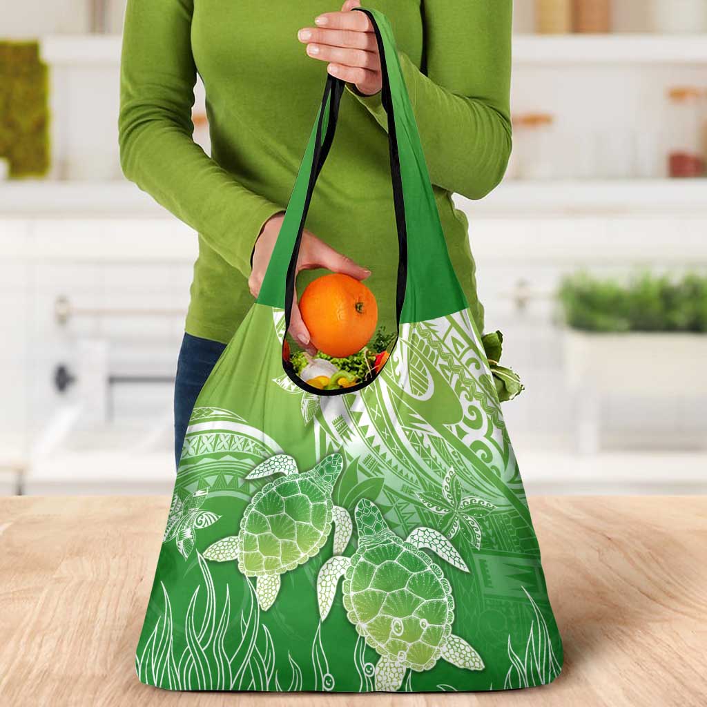 Polynesia Sea Turtle Grocery Bag Happy Valentine Day Polynesian - Green LT14 - Polynesian Pride