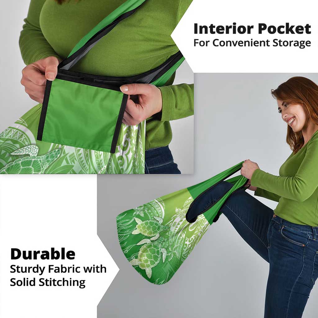 Polynesia Sea Turtle Grocery Bag Happy Valentine Day Polynesian - Green LT14 - Polynesian Pride