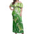 Polynesia Sea Turtle Off Shoulder Maxi Dress Happy Valentine Day Polynesian - Green LT14 Women Green - Polynesian Pride