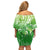 Polynesia Sea Turtle Off Shoulder Short Dress Happy Valentine Day Polynesian - Green LT14 - Polynesian Pride