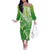 Polynesia Sea Turtle Off The Shoulder Long Sleeve Dress Happy Valentine Day Polynesian - Green LT14 Women Green - Polynesian Pride