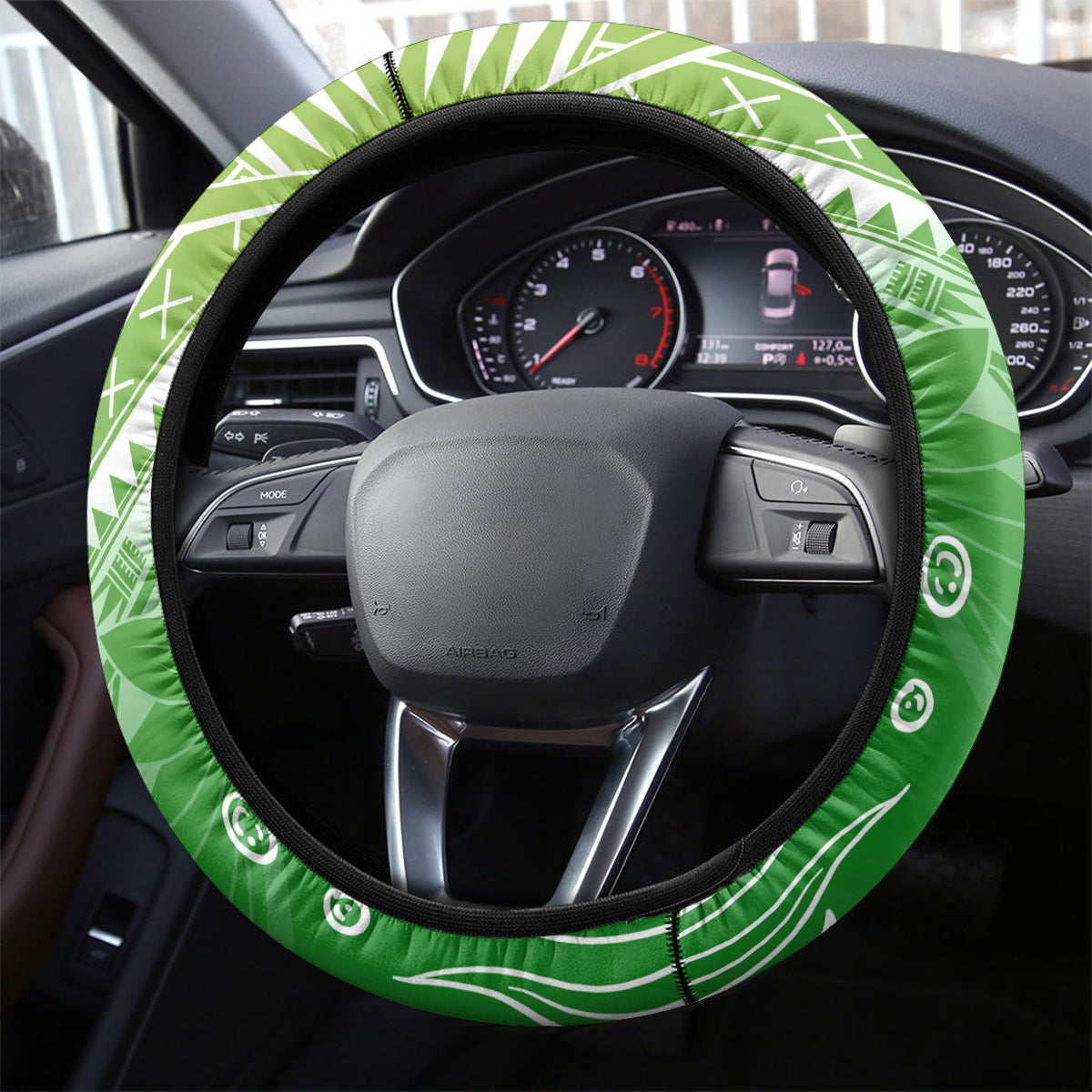 Polynesia Sea Turtle Steering Wheel Cover Happy Valentine Day Polynesian - Green LT14 - Polynesian Pride