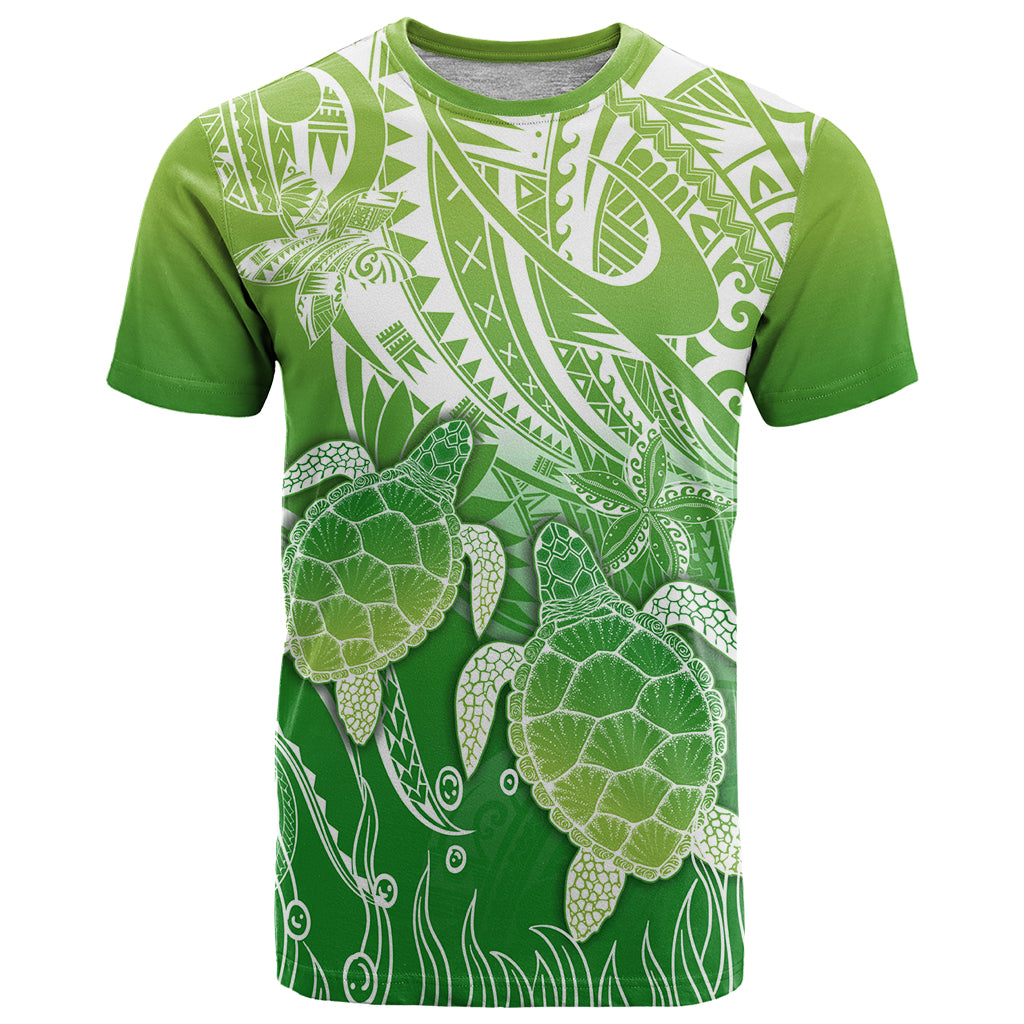 Polynesia Sea Turtle T Shirt Happy Valentine Day Polynesian - Green LT14 Green - Polynesian Pride