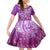 Polynesia Valentine Day Family Matching Long Sleeve Bodycon Dress and Hawaiian Shirt Polynesian Sea Turtle Purple Version LT14 Daughter's Dress Purple - Polynesian Pride