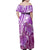 Polynesia Valentine Day Family Matching Off Shoulder Maxi Dress and Hawaiian Shirt Polynesian Sea Turtle Purple Version LT14 - Polynesian Pride