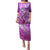 Polynesia Valentine Day Family Matching Puletasi Dress and Hawaiian Shirt Polynesian Sea Turtle Purple Version LT14 Mom's Dress Purple - Polynesian Pride