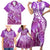 Polynesia Valentine Day Family Matching Short Sleeve Bodycon Dress and Hawaiian Shirt Polynesian Sea Turtle Purple Version LT14 - Polynesian Pride