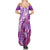 Polynesia Valentine Day Family Matching Summer Maxi Dress and Hawaiian Shirt Polynesian Sea Turtle Purple Version LT14 - Polynesian Pride