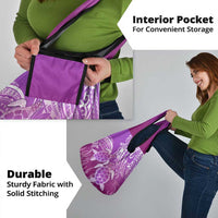 Polynesia Valentine Day Grocery Bag Polynesian Sea Turtle Purple Version LT14 - Polynesian Pride