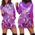 Polynesia Valentine Day Hoodie Dress Polynesian Sea Turtle Purple Version LT14 - Polynesian Pride