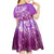 Polynesia Valentine Day Kid Short Sleeve Dress Polynesian Sea Turtle Purple Version LT14 - Polynesian Pride