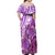 Polynesia Valentine Day Off Shoulder Maxi Dress Polynesian Sea Turtle Purple Version LT14 - Polynesian Pride