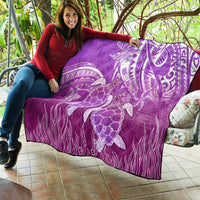Polynesia Valentine Day Quilt Polynesian Sea Turtle Purple Version LT14 - Polynesian Pride