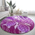 Polynesia Valentine Day Round Carpet Polynesian Sea Turtle Purple Version LT14 - Polynesian Pride