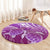 Polynesia Valentine Day Round Carpet Polynesian Sea Turtle Purple Version LT14 - Polynesian Pride