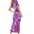 Polynesia Valentine Day Short Sleeve Bodycon Dress Polynesian Sea Turtle Purple Version LT14 - Polynesian Pride