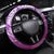 Polynesia Valentine Day Steering Wheel Cover Polynesian Sea Turtle Purple Version