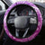 Polynesia Valentine Day Steering Wheel Cover Polynesian Sea Turtle Purple Version