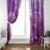 Polynesia Valentine Day Window Curtain Polynesian Sea Turtle Purple Version LT14 - Polynesian Pride