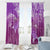 Polynesia Valentine Day Window Curtain Polynesian Sea Turtle Purple Version LT14 - Polynesian Pride