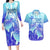 Polynesia Valentine Day Couples Matching Long Sleeve Bodycon Dress and Hawaiian Shirt Polynesian Sea Turtle Turquoise Version LT14 Turquoise - Polynesian Pride