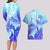 Polynesia Valentine Day Couples Matching Long Sleeve Bodycon Dress and Hawaiian Shirt Polynesian Sea Turtle Turquoise Version LT14 - Polynesian Pride