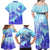 Polynesia Valentine Day Family Matching Off Shoulder Maxi Dress and Hawaiian Shirt Polynesian Sea Turtle Turquoise Version LT14 - Polynesian Pride