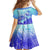 Polynesia Valentine Day Family Matching Off Shoulder Short Dress and Hawaiian Shirt Polynesian Sea Turtle Turquoise Version LT14 - Polynesian Pride