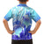 Polynesia Valentine Day Family Matching Short Sleeve Bodycon Dress and Hawaiian Shirt Polynesian Sea Turtle Turquoise Version LT14 - Polynesian Pride