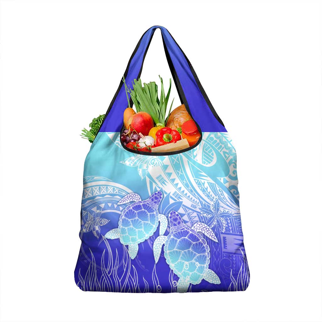 Polynesia Valentine Day Grocery Bag Polynesian Sea Turtle Turquoise Version LT14 1-pack One Size Turquoise - Polynesian Pride