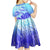 Polynesia Valentine Day Kid Short Sleeve Dress Polynesian Sea Turtle Turquoise Version LT14 - Polynesian Pride