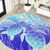 Polynesia Valentine Day Round Carpet Polynesian Sea Turtle Turquoise Version LT14 Turquoise - Polynesian Pride