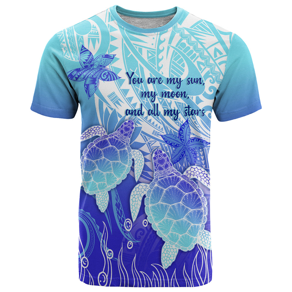 Polynesia Valentine Day T Shirt Polynesian Sea Turtle Turquoise Version LT14 Turquoise - Polynesian Pride