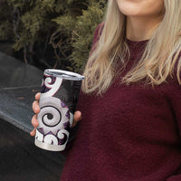 Aotearoa Koru Tumbler Cup Purple Maori Paua Shell Mix Silver Fern LT14 - Polynesian Pride