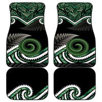 Koru Pounamu Aotearoa Car Mats Maori Paua Shell Mix Silver Fern LT14 - Polynesian Pride