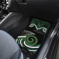 Koru Pounamu Aotearoa Car Mats Maori Paua Shell Mix Silver Fern LT14 - Polynesian Pride