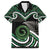 Koru Pounamu Aotearoa Family Matching Summer Maxi Dress and Hawaiian Shirt Maori Paua Shell Mix Silver Fern