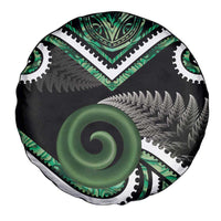 Koru Pounamu Aotearoa Spare Tire Cover Maori Paua Shell Mix Silver Fern LT14 - Polynesian Pride