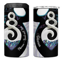 Aotearoa Pikorua 4 in 1 Can Cooler Tumbler NZ Twist - Bond And Love LT14 One Size: 16 oz White - Polynesian Pride