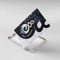 Aotearoa Pikorua Canvas Wall Art NZ Twist - Bond And Love LT14 With Frame White - Polynesian Pride