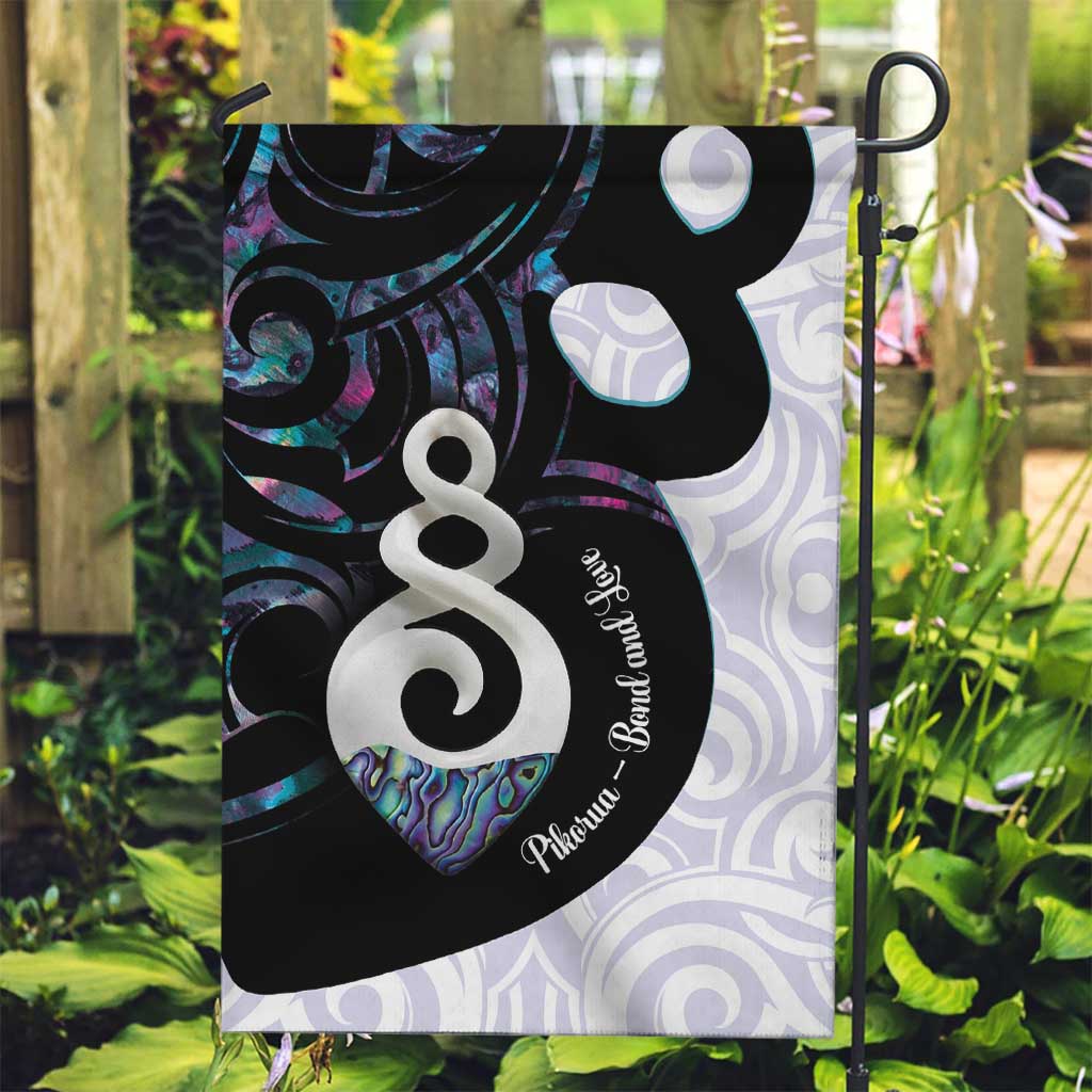 Aotearoa Pikorua Garden Flag NZ Twist - Bond And Love LT14 Garden Flag White - Polynesian Pride