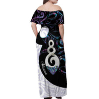 Aotearoa Pikorua Off Shoulder Maxi Dress NZ Twist - Bond And Love LT14 - Polynesian Pride