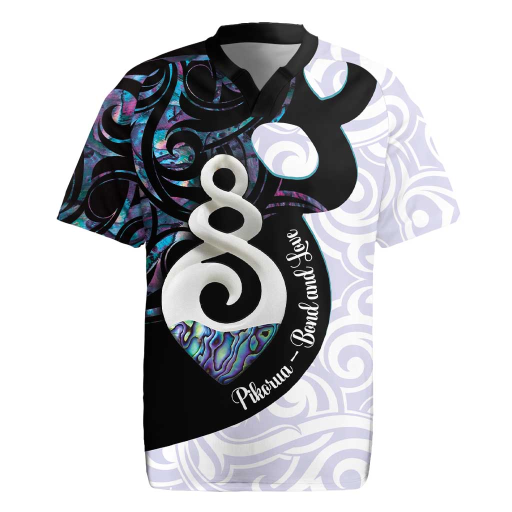 Aotearoa Pikorua Rugby Jersey NZ Twist - Bond And Love LT14 White - Polynesian Pride