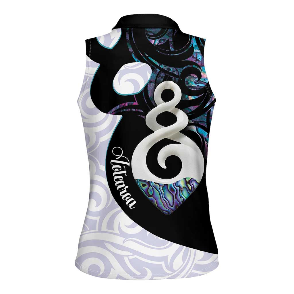 Aotearoa Pikorua Women Sleeveless Polo Shirt NZ Twist - Bond And Love