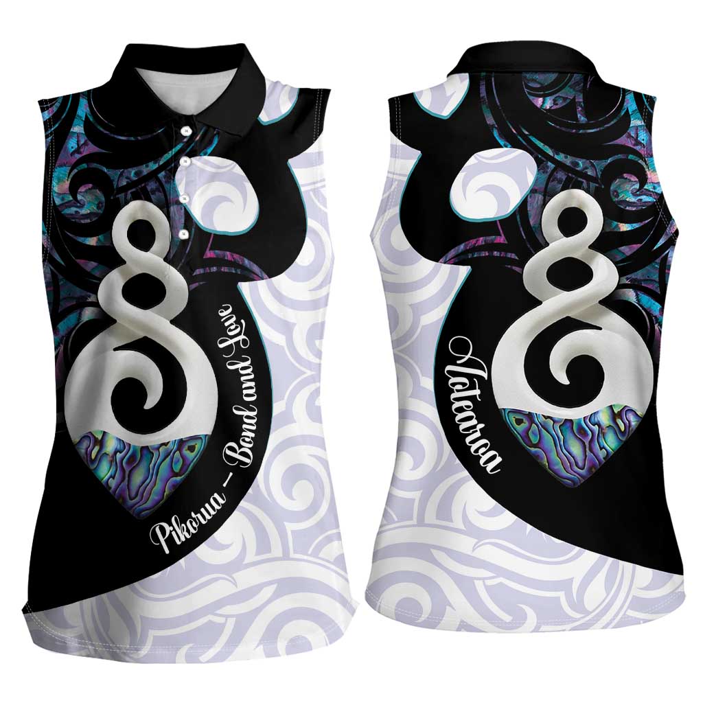 Aotearoa Pikorua Women Sleeveless Polo Shirt NZ Twist - Bond And Love