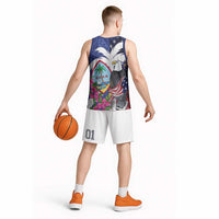 United States Guam Basketball Jersey USA Eagle Guahan Seal Bougainvillea LT14 - Polynesian Pride