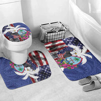 United States Guam Bathroom Set USA Eagle Guahan Seal Bougainvillea - Polynesian Pride