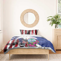 United States Guam Bedding Set USA Eagle Guahan Seal Bougainvillea - Polynesian Pride