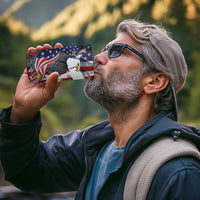 United States Guam 4 in 1 Can Cooler Tumbler USA Eagle Guahan Seal Bougainvillea - Polynesian Pride