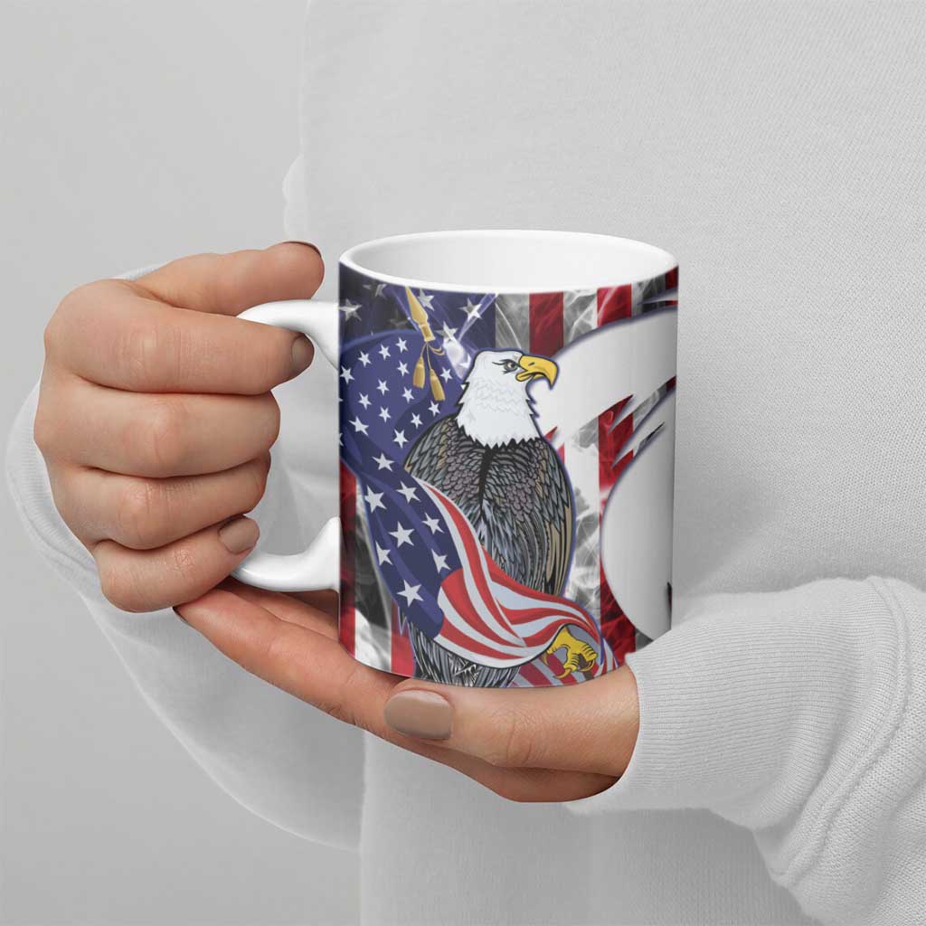 United States Guam Ceramic Mug USA Eagle Guahan Seal Bougainvillea LT14 - Polynesian Pride